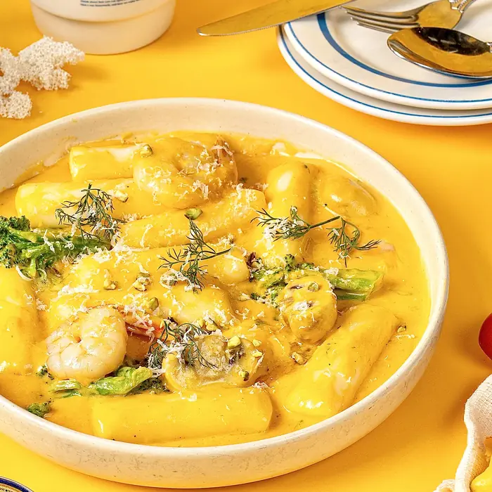 단호박 떡볶이 — Pumpkin Tteokbokki, 히포 브런치하우스